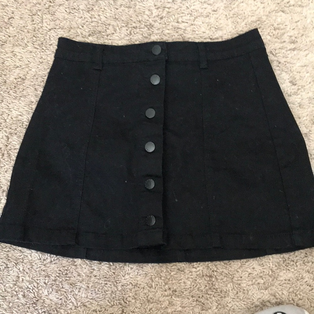 Black Button Forever 21 Skirt